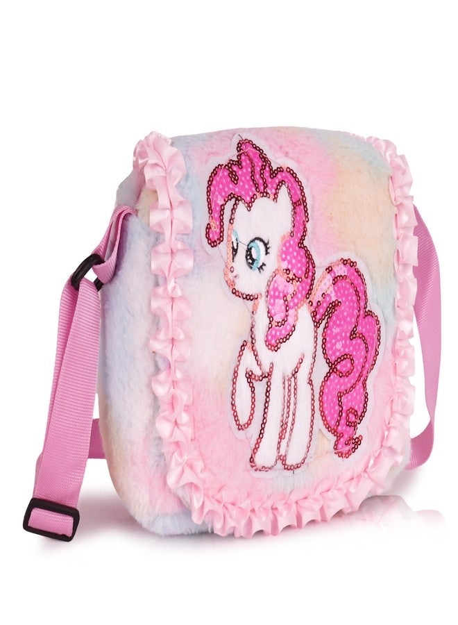 CULT FACTORY Beautiful Unicorn Bag for Girls Plush Toy Sling Bag for Kids Girls Mini Handbag Cross Body Kids Bags - Image 1